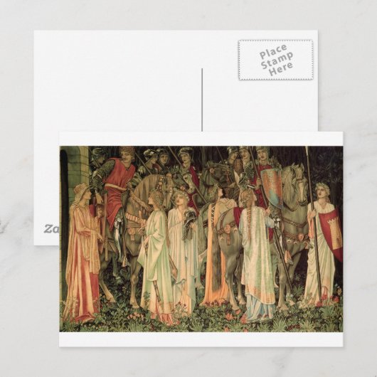 騎士の武装と出発 ポストカード (正面/裏面)