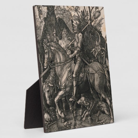 騎士の死と悪魔アルブレヒト決闘 フォトプラーク (側面)