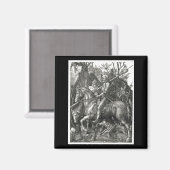 騎士の死と悪魔 – アルブレヒト・デュラーc.1513 マグネット (正面/裏面)