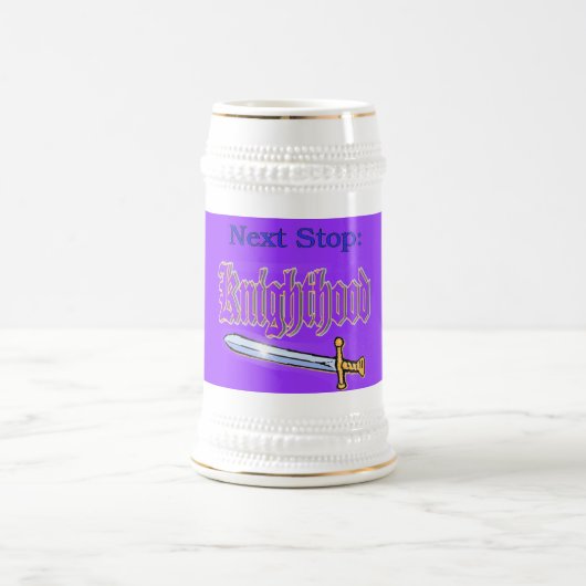 騎士の爵位ステイン ビールジョッキ (中央)