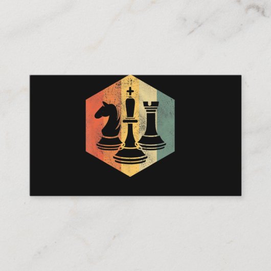 騎士の王ルークのチェスカラフルギフト 名刺 (正面)