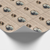 騎士の盾。コート・オブ・アームズ。安全バッジ。プレゼント ラッピングペーパー (角)