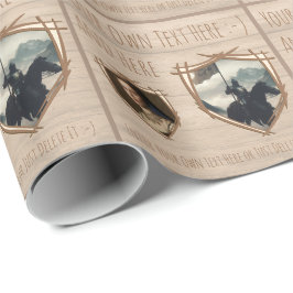 騎士の盾。コート・オブ・アームズ。安全バッジ。プレゼント ラッピングペーパー