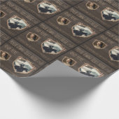 騎士の盾。コート・オブ・アームズ。安全バッジ。プレゼント ラッピングペーパー (角)