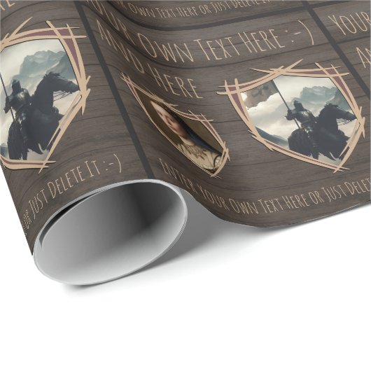 騎士の盾。コート・オブ・アームズ。安全バッジ。プレゼント ラッピングペーパー (ロールコーナー)