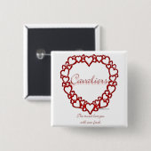 騎士の真の愛 缶バッジ (正面&裏面)