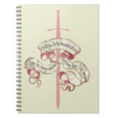 騎士の祈りの言葉と剣 ノートブック (正面)