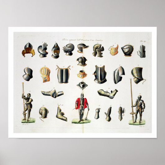 騎士の鎧の別のピース、プレート15 ポスター (正面)