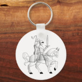 騎士の鎧を着た輝く花嫁 キーホルダー (正面)