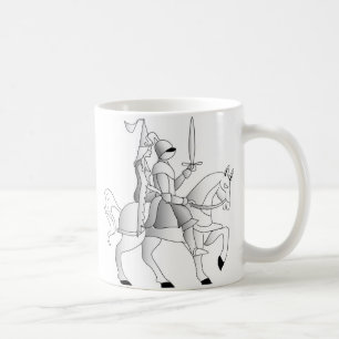 騎士の鎧を着た輝く花嫁 コーヒーマグカップ