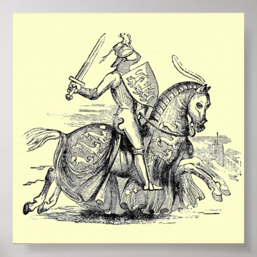 騎士の馬の後ろのポスター ポスター (正面)