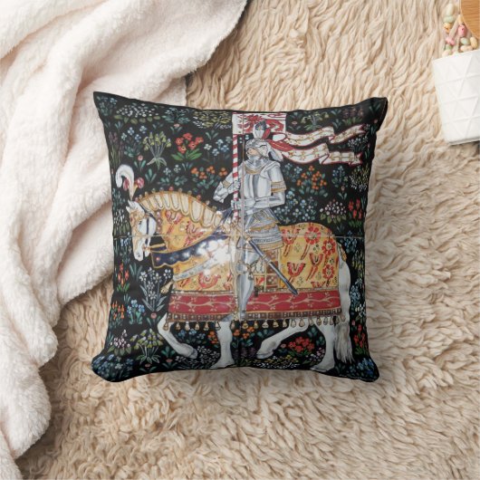 騎士の馬の枕タイルモンタクティートタペストリー クッション (ブランケット)