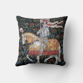 騎士の馬の枕タイルモンタクティートタペストリー クッション (裏面)