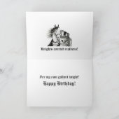 「騎士は乙女を口説く」カード カード (内部)