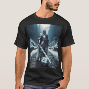 騎士またはパラディンの完全なプレートの鎧 Tシャツ
