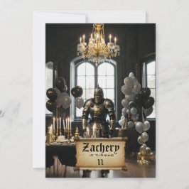 *~*騎士インアーマー中世テーマAP88誕生日 招待状