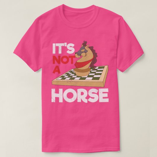 騎士チェス駒チェス選手ボおもしろいードゲームC Tシャツ (デザイン正面)