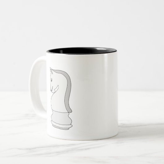 騎士チェス ツートーンマグカップ (正面左)