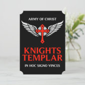 騎士テンプラユニークル十字中世の記章アート シーズンカード (スタンド正面)