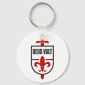 騎士テンプラールMOTTO DEUS VULT Insignia キーホルダー (正面)