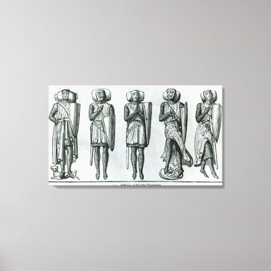 騎士テンプルの人形 キャンバスプリント (正面)