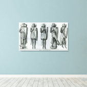 騎士テンプルの人形 キャンバスプリント (インサイチュ (ウッドフロア))