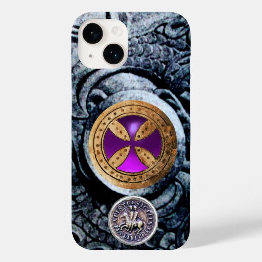 騎士テンプルの聖十字及び封印 Case-Mate iPhoneケース (裏面)