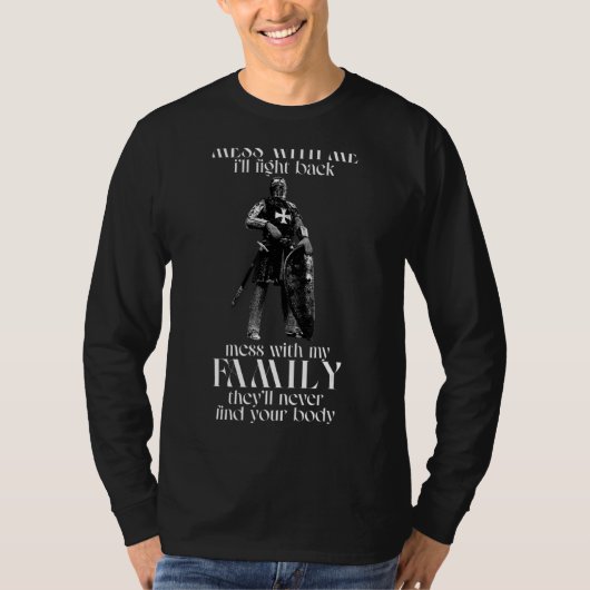 騎士テンプル私と戦う Tシャツ (正面)