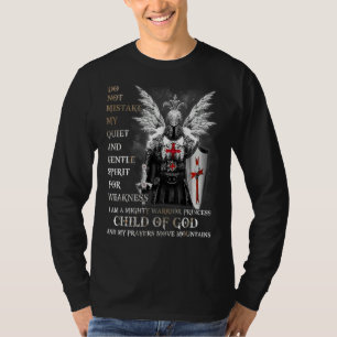 騎士テンプル私は神の子でChの戦士 Tシャツ