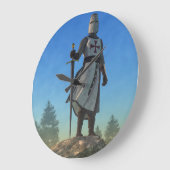 騎士テンプル ラージ壁時計 (傾斜)