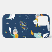 騎士ドラゴンキャッスル子供っぽいパターン Case-Mate iPhoneケース (裏面 (横))