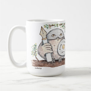 騎士フクロウ コーヒーマグカップ