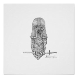 騎士フクロウ ポスター