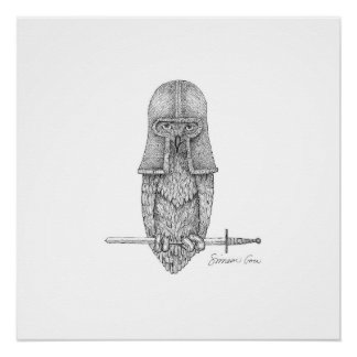 騎士フクロウ ポスター