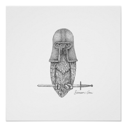 騎士フクロウ ポスター (正面)