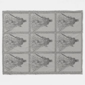 騎士ブランケット フリースブランケット (正面(横))