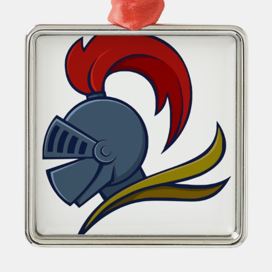 騎士ヘルメット メタルオーナメント (正面)
