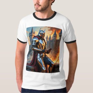騎士メールや文字を打つウェイズキャッスルバーンズミームシャツ Tシャツ