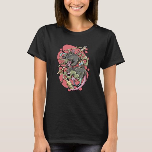 騎士ラット Tシャツ (正面)
