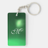 騎士ランスロット、緑の森に乗馬 キーホルダー (裏面)