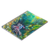 騎士ランスロット、緑の森に乗馬 ノートブック (左側)