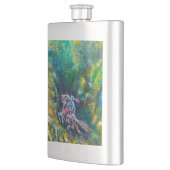 騎士ランスロット、緑の森に乗馬 フラスク (左)