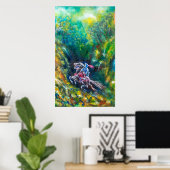 騎士ランスロット、緑の森に乗馬 ポスター (ホームオフィス)