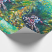 騎士ランスロット、緑の森に乗馬 ラッピングペーパー (角)