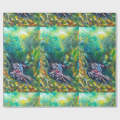 騎士ランスロット、緑の森に乗馬 ラッピングペーパー (フラット)