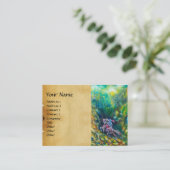 騎士ランスロット、緑の森に乗馬 名刺 (スタンド正面)