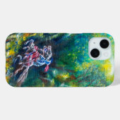 騎士ランスロット、緑の森に乗馬 Case-Mate iPhoneケース (裏面 (横))