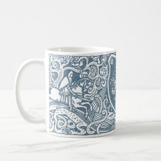 騎士及び手がつけられないライオンのマグ コーヒーマグカップ (左)