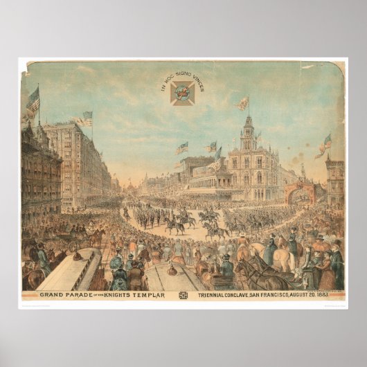 騎士団の大行列(1294A) ポスター (正面)