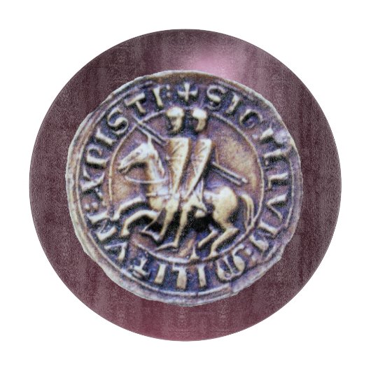 騎士団の宝石の紫のシール カッティングボード (正面)